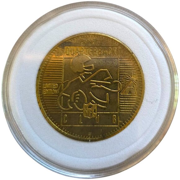Steve Young #8 San Francisco 49ers Legend 1996 Pinnacle QB Club NFL Vintage Coin - Picture 3 of 4